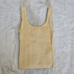 Wilfred Ribbed Tank Top in Beige